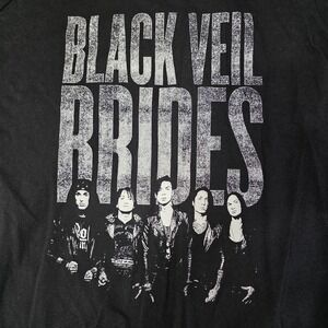 Black Veil‎ Brides Womens XL Black Long Sleeve Made In USA Rock Band Metal Punk